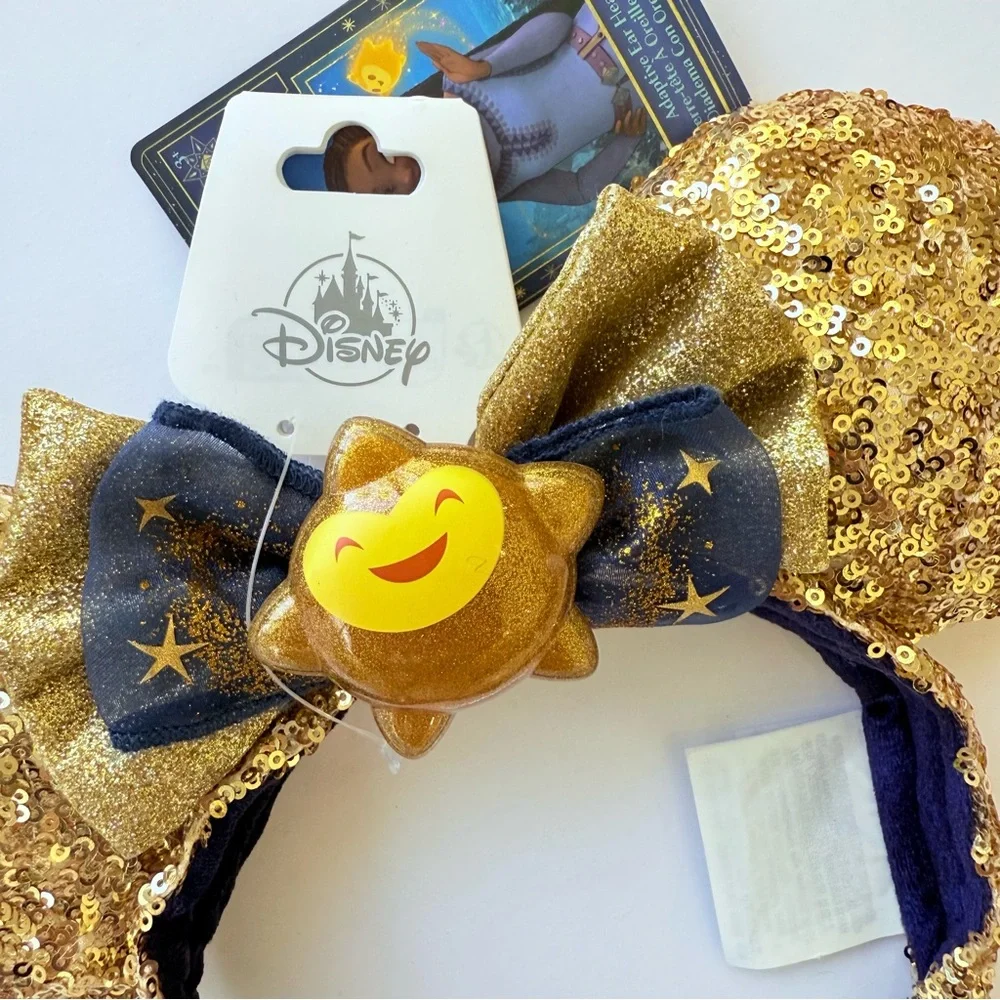 Disney Parks 100 Wish Sequined Adaptive Ear Headband for Adults brand new tags